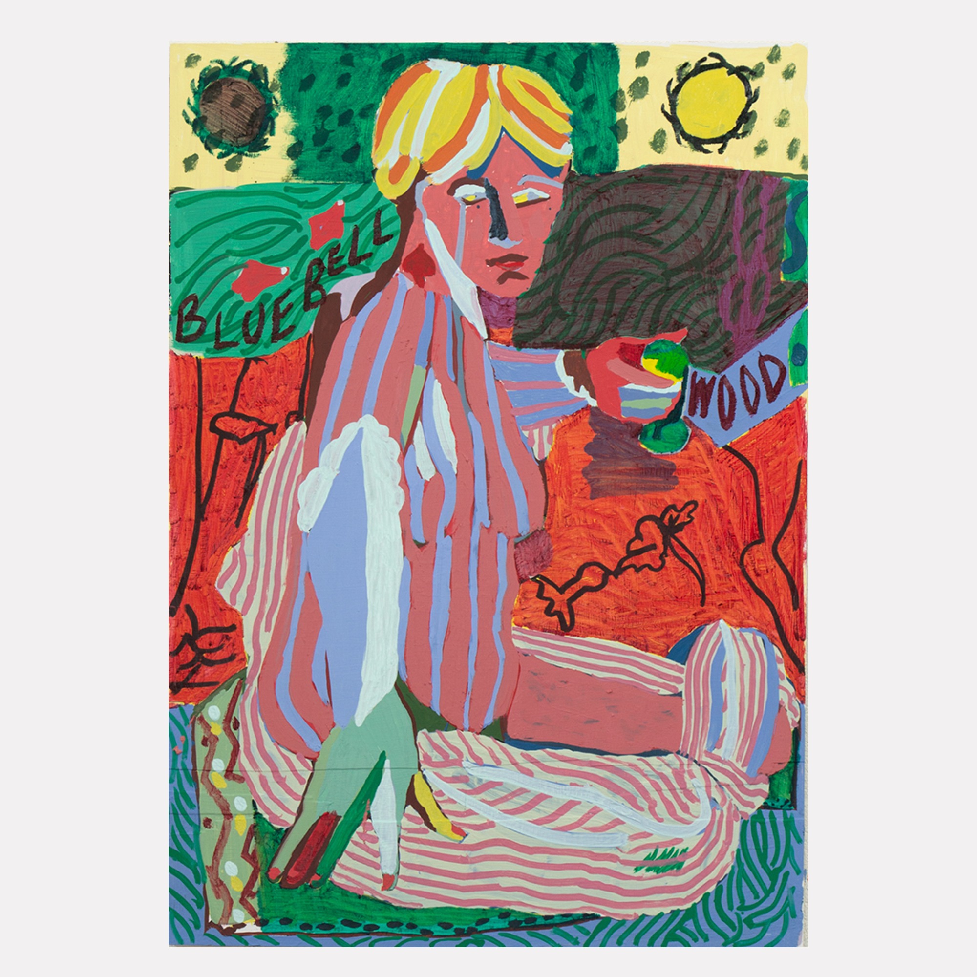 Seated Figure on Red 433