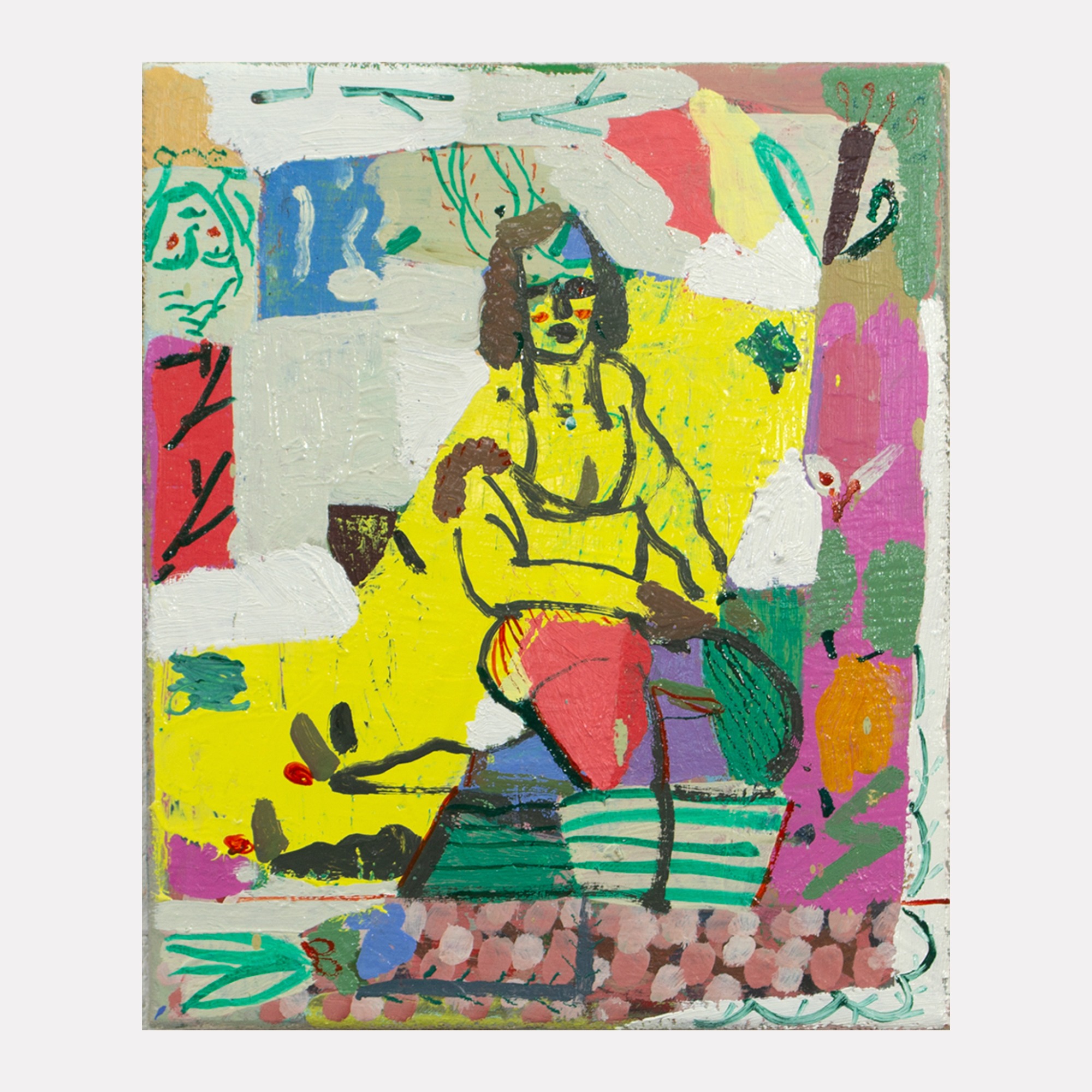 Seated Figure on Yellow 441